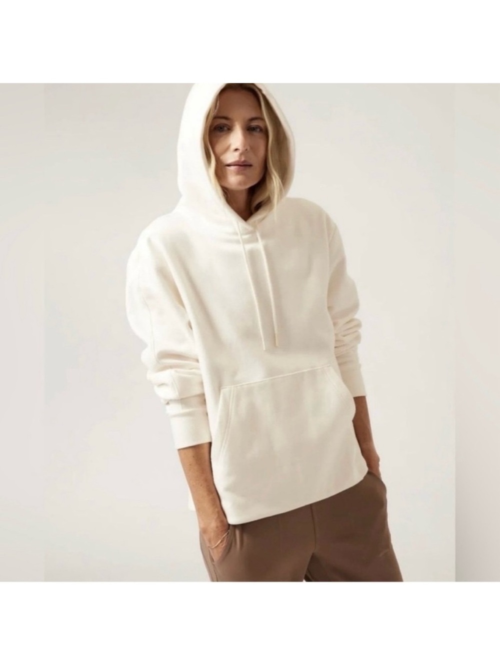 NWT Athleta Retroplush Hoodie Magnolia